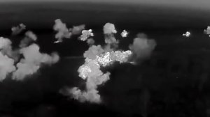 Работа русских РСЗО Град в зоне проведения СВО.