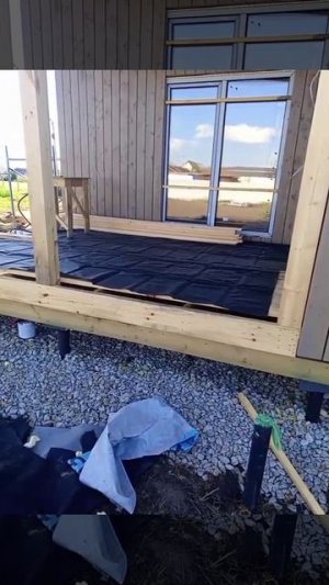 брат продолжает строительство каркасного дома!