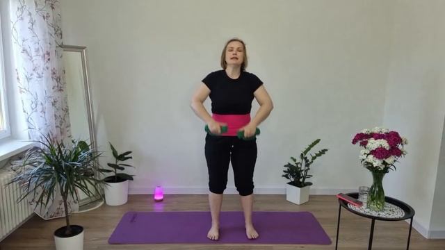 30-минутная тренировка с гантелями в прямом эфире смотреть онлайн