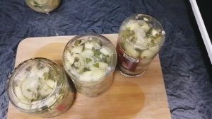 Огурцы с кабачками с горчицей на зиму