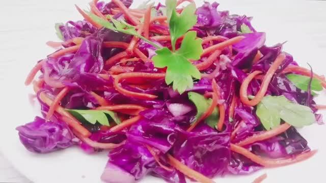 ХОЧЕТСЯ СЪЕСТ ВЕСЬ, ДО ЧЕГО ЖЕ ВКУСНО!Капуста КРАСНОКОЧАННАЯ По - КОРЕЙСКИ/Салаты по-корейски