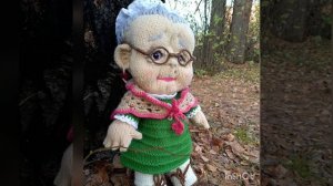 Куклы дедушка с бабушкой. Связано спицами