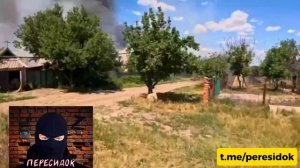 Прилёт "Герани" по располаге ВСУ