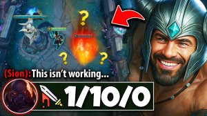 This guy thought he could play inting Sion into the Rank 1 Tryndamere BIG MISTAKE