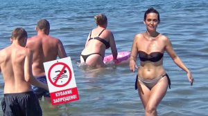 Дикий пляж в Анапе на Высоком берегу 18 июля. Без комментариев