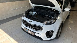 Мойка двигателя и подкапотного пространства автомобиля Kia Sportage