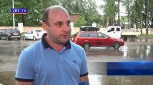 Стартовали работы по ремонту тротуара на улице Красной