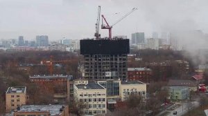 Five Towers — небоскрёб на Ленинском (timelapse)
