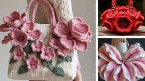 СУМКИ с цветами от AI. ВЯЗАНИЕ - ПОДБОРКА №16.