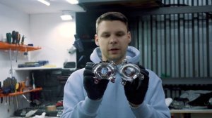 Светодиодные линзы в HYUNDAI Sonata| Aozoom | свет улучшился в 20 раз| OPTICAR