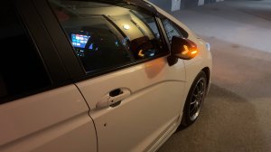 Широкоугольные синие зеркала со светодиодным сигналом поворота / Honda FIT GP/GK