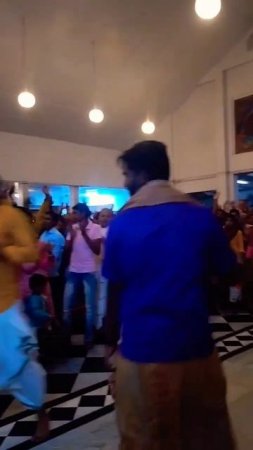 Devotees dancing and Panchatatva darshan in Mayapur Chandrodaya Mandir #mayapur #deities #shorts