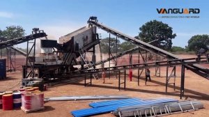 Модульная мобильная дробильная установка производительностью 120 т/ч в Гвинее