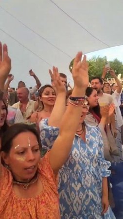 Kirtan in Russia on Yoga festival #russia #yoga #festival #kirtan #harekrishna #shorts