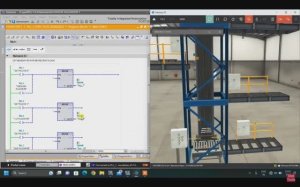 17 Лифт. LAD программирование управления. (Factory I/O+Siemens TIA Portal)