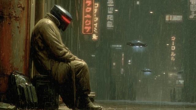 Retro frequencies - in the evening in the rain