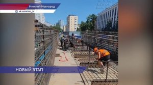 На площади Свободы продолжается возведение монтажной камеры для тоннелепроходческих комплексов