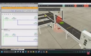 15 Сортировка продукции по цвету. Factory I/O и программирование LAD.