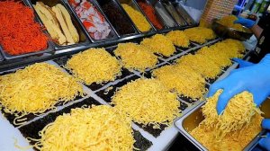 Мы используем 9000 яиц в день!! Удивительный омлет с яичной бомбой Кимбап  Корейская уличная еда