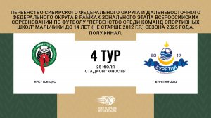 "Иркутск-ЦРС" - "Бурятия-2012". Первенство СФО и ДФО среди юношей до 14 лет. Полуфинал.