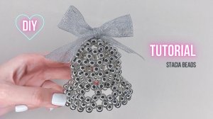 Объемный Колокольчик из бусин / Как сделать прикольный Декор на Новый год и Рождество своими руками