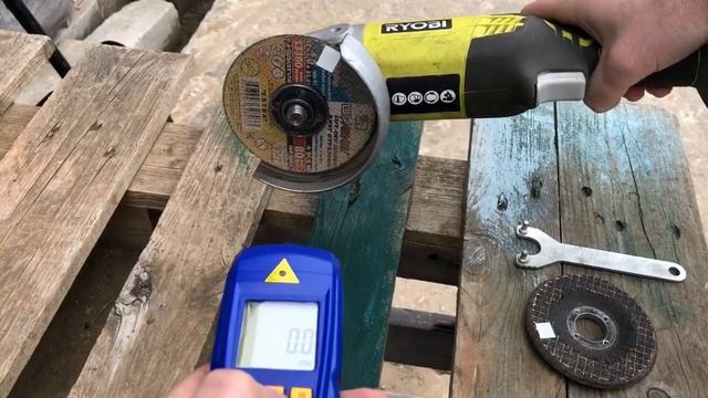 Проверяем обороты. УШМ Ryobi. смотреть онлайн