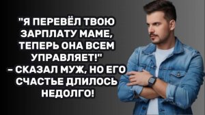 ИСТОРИИ ИЗ ЖИЗНИ: "Я ПЕРЕВЁЛ ТВОЮ ЗАРПЛАТУ МАМЕ, ТЕПЕРЬ ОНА ВСЕМ УПРАВЛЯЕТ!" – СКАЗАЛ МУЖ, НО ЕГО