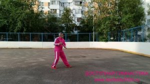 Разминка с двуручным тренировочным мечом (5)