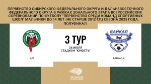 "ЦРС" - "Байкал-2". Первенство СФО и ДФО среди юношей до 14 лет. Полуфинал.
