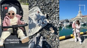 VLOG|будни в Сочи, первый полет на самолете