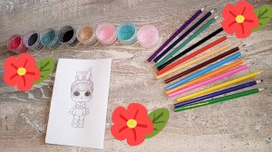 Открытка с куколкой лол своими руками.😻🥳😁