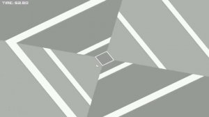 Playing Super Hexagon's evil twin, Super Square (Trailer Part IV, 99.6 seconds on Hyper Hexagonest)