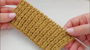 Простой и красивый универсальный узор спицами.