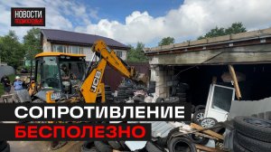 Очередную незаконную постройку снесли в Мытищах