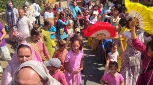 Jaganath Ratha Yatra with children in Mayapur Dham