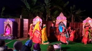 International artists on the bank of Nidoya. Dance, Show, Kirtans and treats.