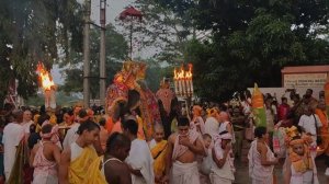 Last elephant procession in Mayapur Dham
