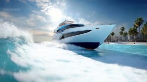 Azure Escape 🌴 White & Blue Luxury Interiors in Crystal Lagoon Paradise