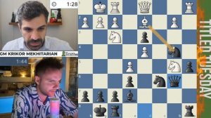 БУДЕМ ИГРАТЬ НЕСТАНДАРТНУЮ СТРУКТУРУ! // GM KRIKOR MEKHITARIAN vs GM СЕРГЕЙ ДРЫГАЛОВ #chess #шахматы