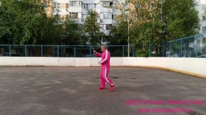 Разминка с двуручным тренировочным мечом (11)