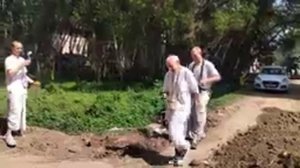 Nama-hatta with Ramesvara Prabhu, in Mayapur Dham