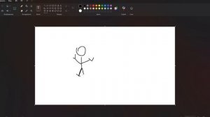 Человек в Paint за 19 секунд