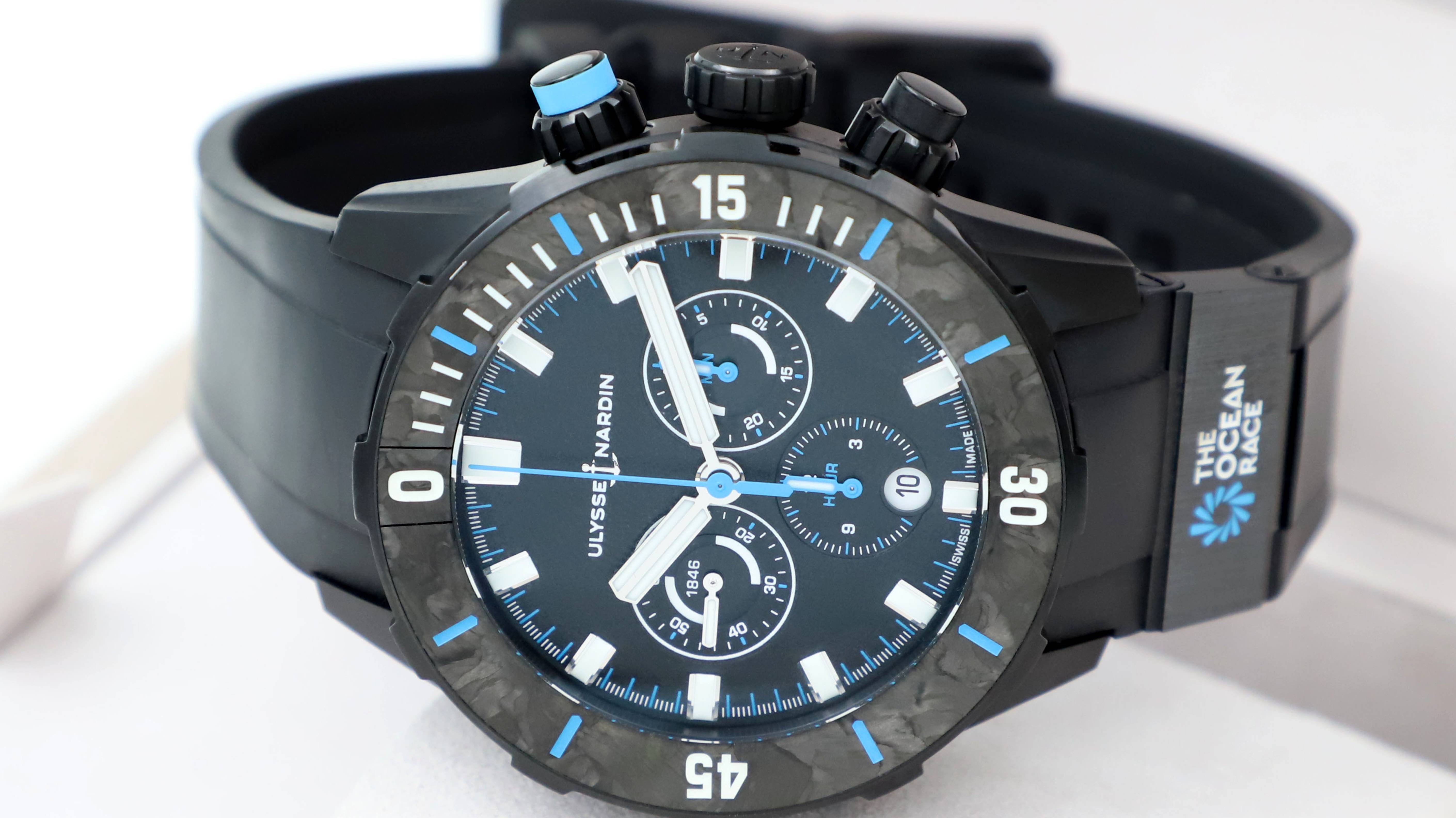 Ulysse Nardin Marine Diver Chronograph The Ocean Race 44 mm 1503-170LE-2A-TOR/3A смотреть онлайн