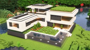 СОВРЕМЕННЫЙ ДОМ в Minecraft — просто, без модов, гениально! #майнкрафт