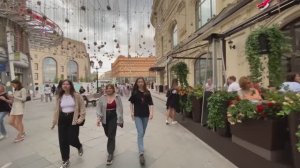 Прогулка по Москве: волшебная Никольская улица в огнях и красках столицы✨ Атмосфера вечера