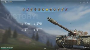 WoT Blitz. Эпичный бой на T110E5.