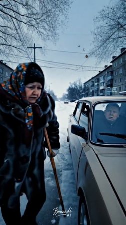 ИИ бабуля на переходе