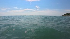 Заход в море и купание. В Сочи.