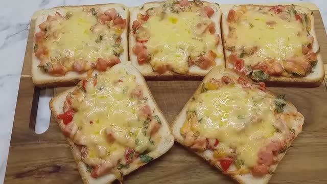 Пицца - бутерброды за 10 минут. Сочная начинка на хрустящем хлебе смотреть онлайн