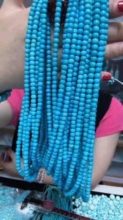 20250719-01 Natural Original Sterling Treatment Sleeping Beauty Turquoise Bead String